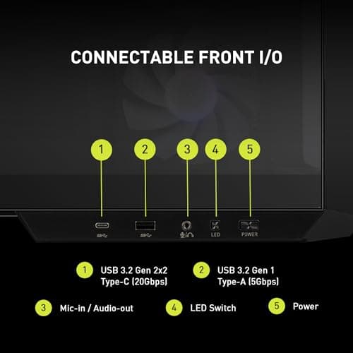 MSI MAG PANO M100R PZ Micro ATX Mid Tower Black Tempered Glass image