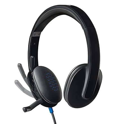 Logitech H540 Wired Headset Closed Black and Blue image