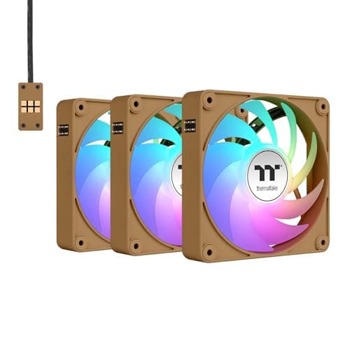 Thermaltake CT140 EX Reverse 140mm Brown ARGB Sync PWM 94.95 CFM 3-Pack image