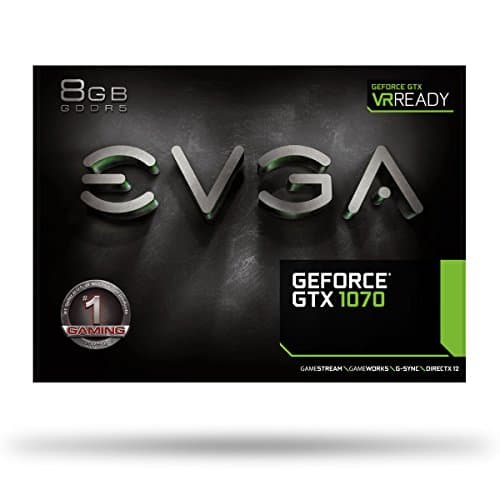EVGA GeForce GTX 1070 ACX 3.0 Black / Silver 8GB GDDR5 image