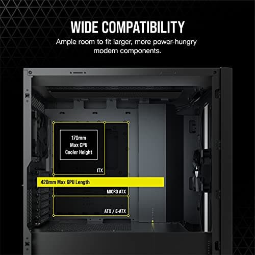 Corsair 5000D Tempered Glass Mid-Tower ATX PC Case - Black image
