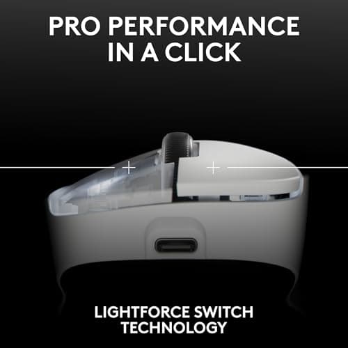 Logitech PRO X SUPERLIGHT 2 DEX Wired/Wireless Optical Gaming Mouse image