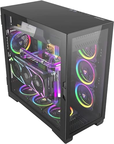 Antec P120 Crystal ATX Mid Tower Black with Tempered Glass Side Panel and USB 3.2 Gen 1 Type-A image