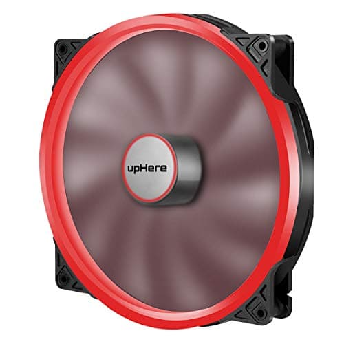 upHere P20 Series P200RD-Hydraulic Bearing 200mm Silent Red LED Computer Case Fan,P200RD image