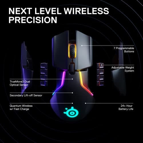 SteelSeries Rival 650 Wireless Wireless Optical Mouse image
