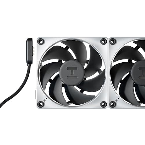 HYTE THICC FP12 120mm Black / White PWM 105.8 CFM 3-Pack image