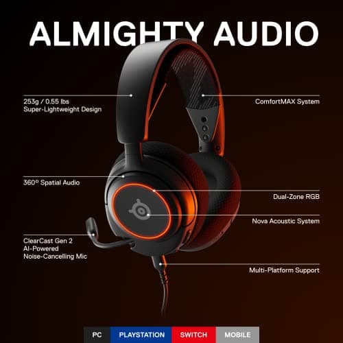 SteelSeries Arctis Nova 3 Gaming Headset image