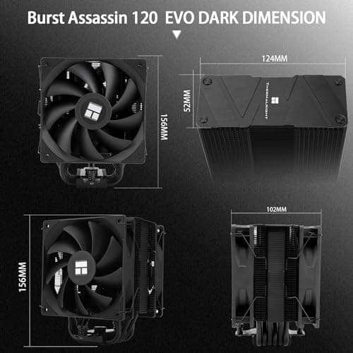 Thermalright Burst Assassin 120 EVO DARK Air 156mm Black image