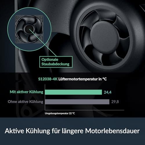 ARCTIC S12038-4K 120mm Black PWM image