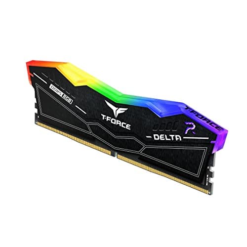 TEAMGROUP T-Force Delta RGB Black / Silver DDR5-7600 CL36 32GB (2x16GB) image