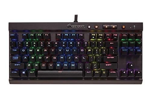 Corsair K65 RGB RAPIDFIRE Cherry MX Speed Silver Wired Gaming Keyboard image