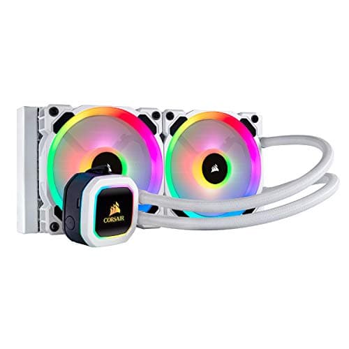 Corsair H100i RGB PLATINUM SE Water 240mm 63 CFM White image