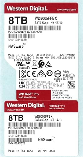 Western Digital Red Pro 8TB 3.5" Internal HDD 7200RPM SATA image