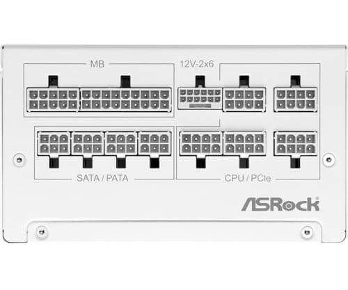 ASRock Steel Legend SL-1000GW White 1000W Fully Modular 80+ Gold image