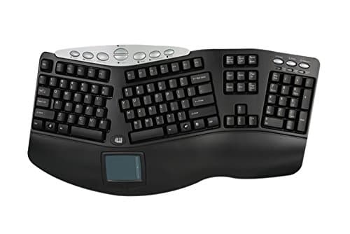 Adesso PCK-308B Wired Ergonomic Keyboard With Touchpad main image