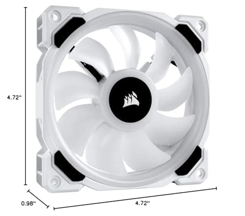 Corsair LL120 120mm RGB PWM 63 CFM White 3-Pack image