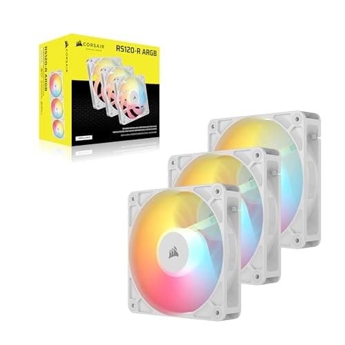 Corsair RS120-R 120mm White Addressable RGB PWM 65.82 CFM 3-Pack image