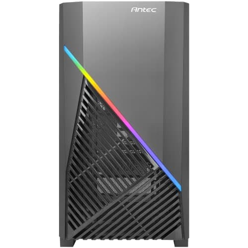 Antec Draco 10 Micro ATX Mini Tower Black Tempered Glass Side Panel, USB 3.2 Gen 1 Type-A image