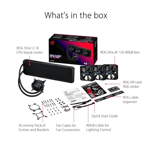 Asus ROG STRIX LC III Water 360mm Black 70.38 CFM image