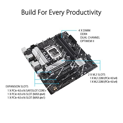 Asus B760 PRIME M-A D4 LGA1700 DDR4 Micro ATX image