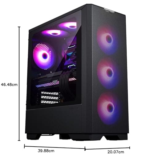 Phanteks Eclipse G300A ATX Mid Tower Black Tempered Glass Side Panel (1 Fan) image