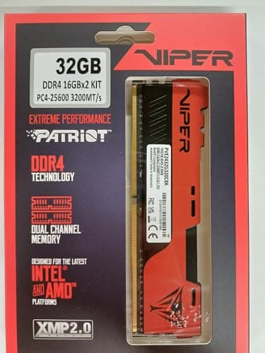 Patriot Viper Elite II Red / Black DDR4-3200 CL18 32GB (2x16GB) image