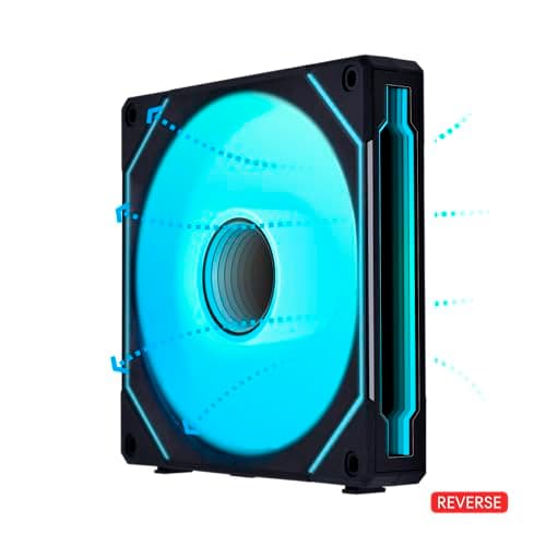 Lian Li Uni Fan SL-Infinity 140mm Addressable RGB PWM Reverse image