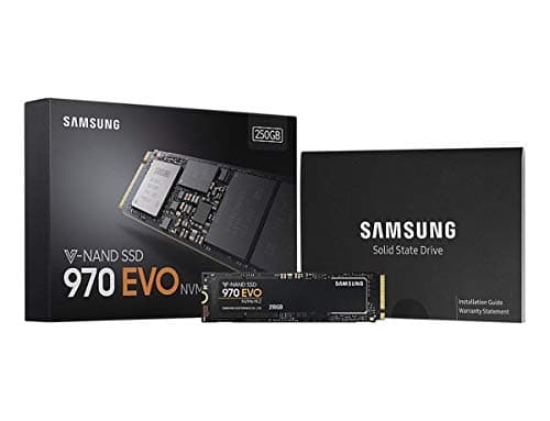 SAMSUNG 970 EVO M.2 2280 250GB PCIe Gen3. X4, NVMe 1.3 64L V-NAND 3-bit MLC Internal Solid State Drive (SSD) MZ-V7E250BW image