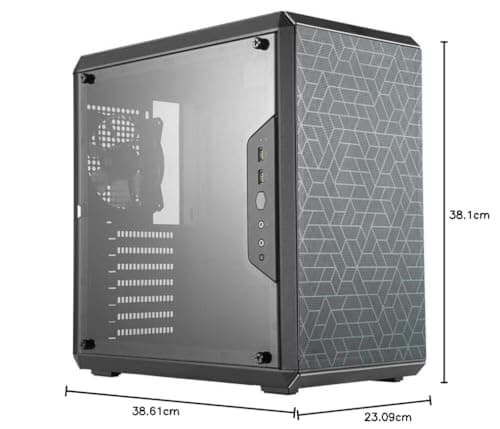 Cooler Master MasterBox Q500L ATX Mid Tower Black with Acrylic Side Panel and USB 3.2 Gen 1 Type-A image