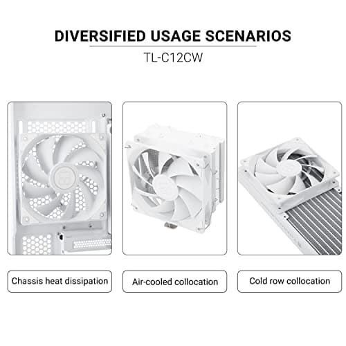 Thermalright TL-C12CW 120mm White PWM 66.17 CFM image