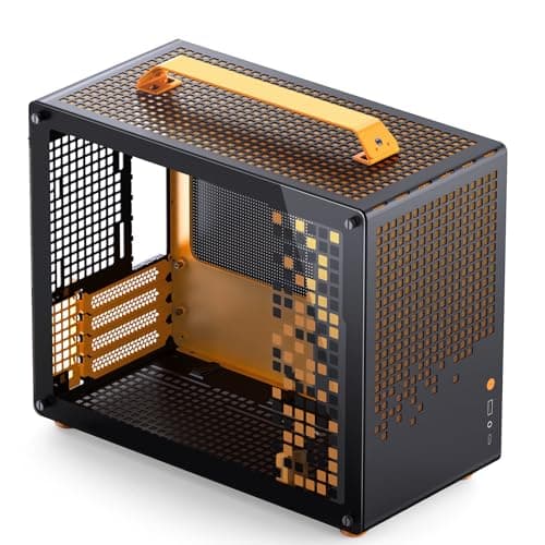 Jonsbo Jonsplus Z20 Micro ATX Desktop Orange / Black with Tempered Glass Side Panel and USB 3.2 Gen 2 Type-C, USB 3.2 Gen 1 Type-A image