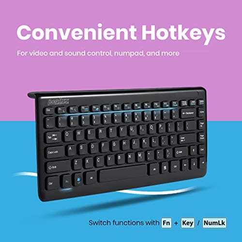 Perixx PERIDUO-707B PLUS Wireless Standard Keyboard With Optical Mouse image