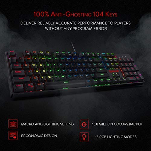 Redragon K582-BA RGB Wired Standard Keyboard With Optical Mouse image