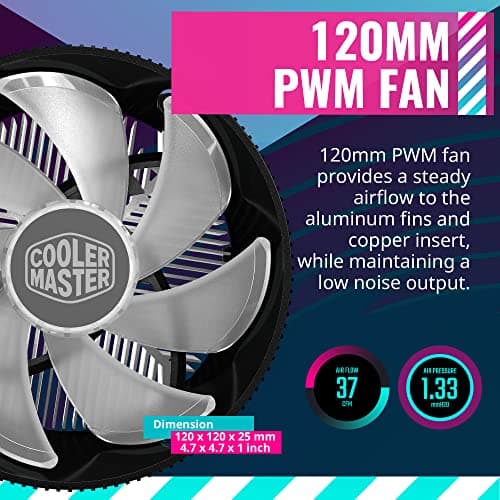 Cooler Master I70C 37.08 CFM Air 70mm Black / Silver image