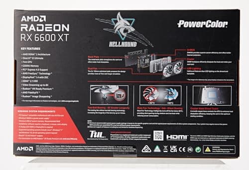 PowerColor Hellhound Radeon RX 6600 XT 8GB GDDR6 Black image