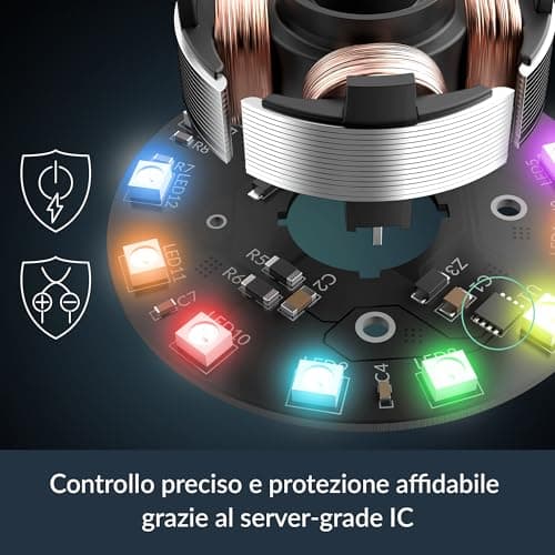 ARCTIC P14 Pro 140mm Black Addressable RGB PWM 110 CFM 3-Pack image