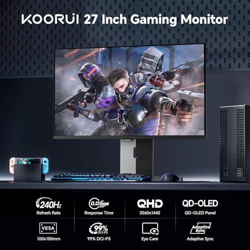 KOORUI S2721XO 27" 1440p 240Hz QD-OLED Monitor image