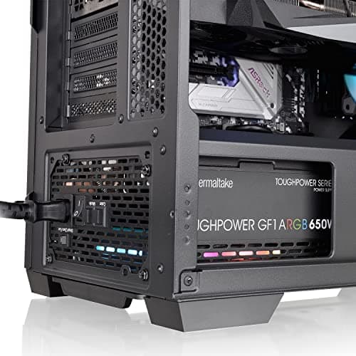 Thermaltake Divider 370 ATX Mid Tower Black Tempered Glass Side Panel ARGB image