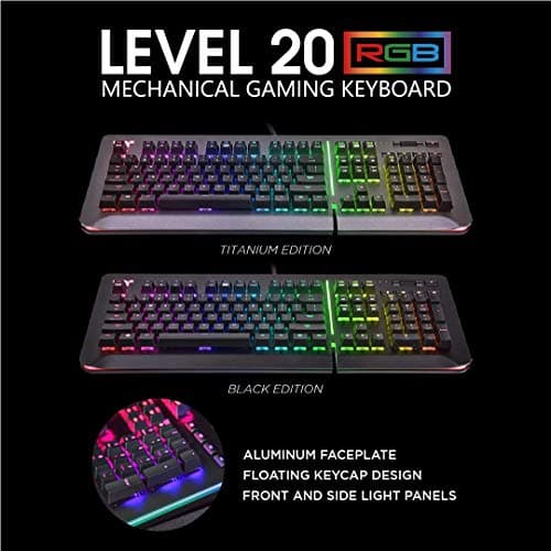Thermaltake Level 20 RGB Titanium Wired Gaming Keyboard image
