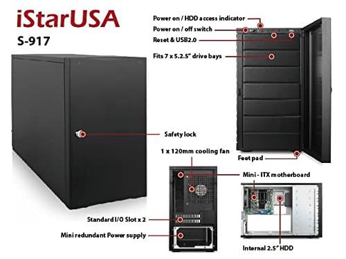 iStarUSA S-917 Mini-ITX Tower Black image