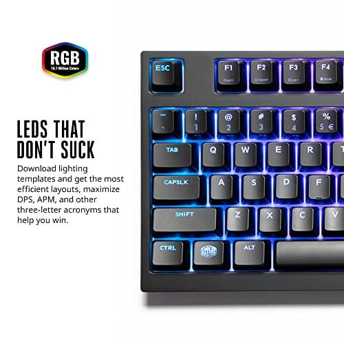 Cooler Master MasterKeys Pro S RGB Wired Standard Cherry MX Brown Mechanical Keyboard image