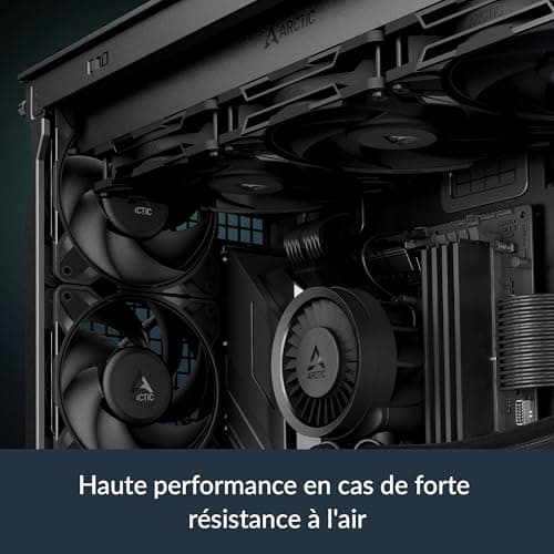 ARCTIC P14 Pro 140mm Black PWM PST 110 CFM 5-Pack image