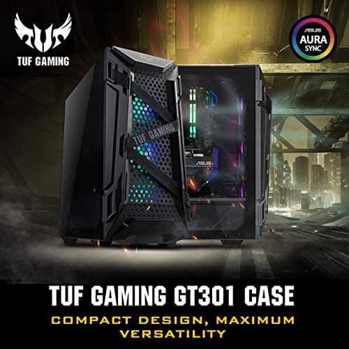 Asus TUF Gaming GT301 ATX Mid Tower Black with Tempered Glass Side Panel and USB 3.2 Gen 1 Type-A Front Panel image
