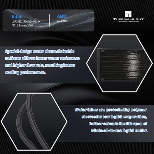 Thermalright Aqua Elite ARGB V6 70.84 CFM Water 240mm Black image