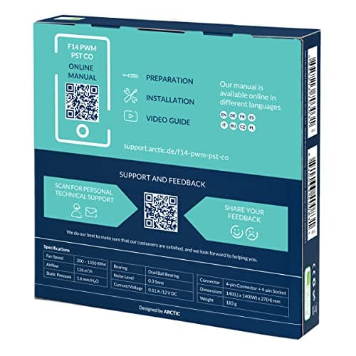 ARCTIC F 140mm Black PWM PST CO image