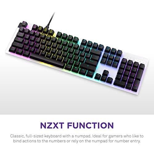 NZXT Function RGB Wired Gateron Red Gaming Keyboard image