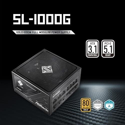 ASRock Steel Legend SL-1000G Black 1000W Fully Modular 80+ Gold image