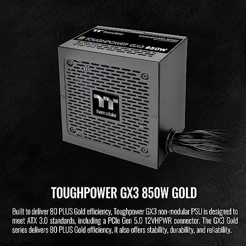 Thermaltake Toughpower GX3 Black 850W Non-Modular 80+ Gold Certified image
