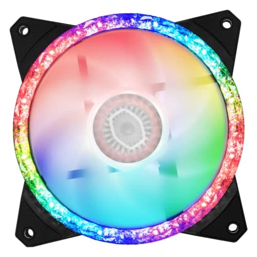 Cooler Master MasterFan MF Prismatic 120mm Black / White Addressable RGB PWM 55 CFM 1-Pack image