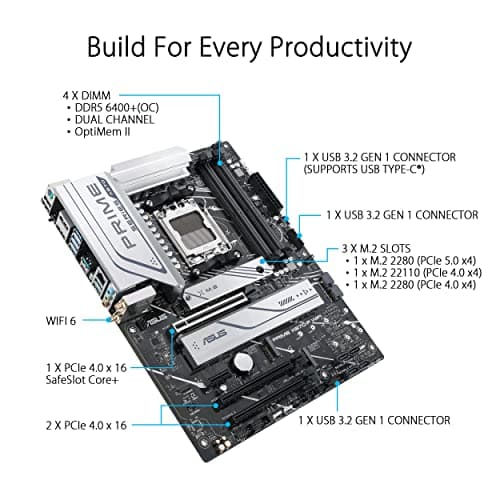 Asus X670 PRIME-P WIFI DDR5 ATX image